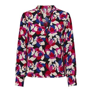 Only Bedrukte blouse met V-hals