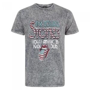 The Rolling Stones Heren Acid Wash T-Shirt