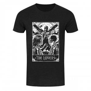 Deadly Tarot Heren The Lovers Denim T-shirt