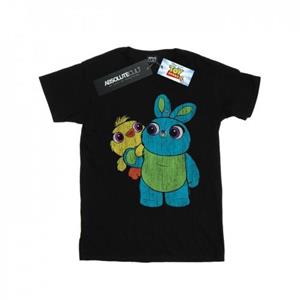 Disney Heren Toy Story 4 Ducky en Bunny Distressed Pose T-shirt