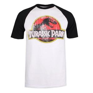 Jurassic Park Heren Distressed Logo T-shirt