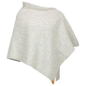 Albmerino  Women's Poncho Flechtstruktur - Poncho, grijs