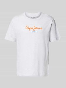 Pepe Jeans T-shirt met labelprint, model 'EGGO'