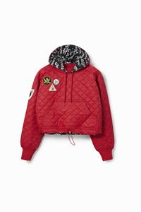 Desigual Gewatteerd sweatshirt met patches - RED