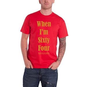 The Beatles Unisex Adult When I'm Sixty Four T-shirt met print op de rug