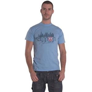 Pertemba FR - Apparel John Lennon Unisex volwassen NYC Skyline katoenen T-shirt