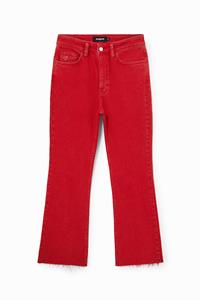 Desigual Uitlopende enkellange broek - RED