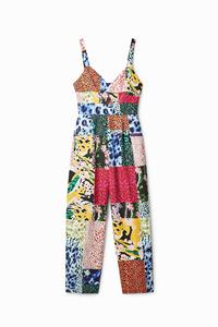 Desigual Jumpsuit patch met print - MATERIAL FINISHES