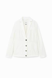 Desigual Hybride denim blazer - WHITE