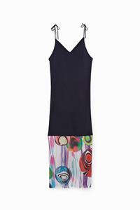 Desigual Jurk met arty zoom - BLUE