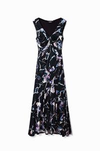 Desigual Slim fit midi-jurk Maitrepierre - BLACK