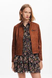 Desigual Reguliere bikerjas - BROWN