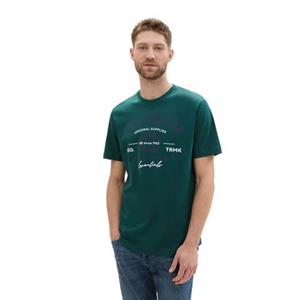 Tom Tailor T-shirt met grote logo-frontprint