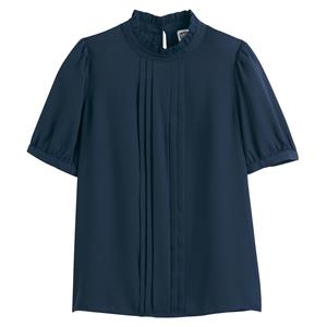 LA REDOUTE COLLECTIONS Blouse met korte mouwen en volant aan de hals