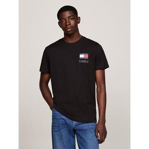 TOMMY JEANS T-shirt TJM SLIM 2PACK S/S FLAG DNA TEE met grote logoprint op borsthoogte (set, 2 stuks)