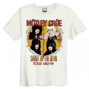 Amplified Versterkt herenschreeuw naar de duivel Motley Crue T-shirt