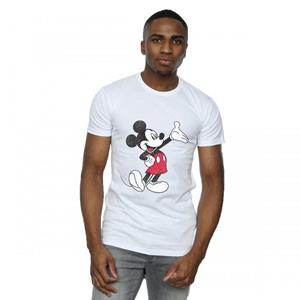 Disney Mens Traditionele Wave Mickey Mouse Katoen T-Shirt