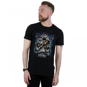 Black Panther heren filmposter katoenen T-shirt