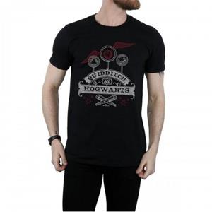 Harry Potter Mens Quidditch At Hogwarts Cotton T-Shirt