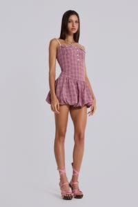 Jaded London Ava Checked Puffball Dress