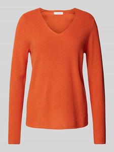 Christian Berg Woman Gebreide pullover met afgeronde V-hals