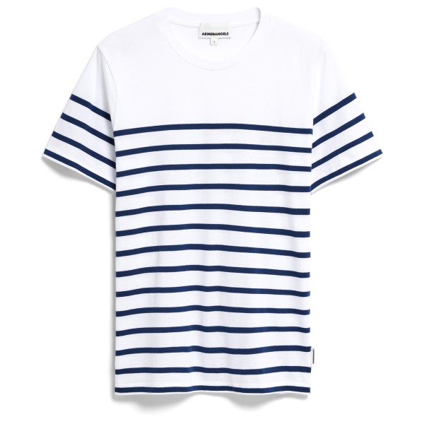 ARMEDANGELS  Aadros Stripes - T-shirt, wit