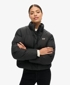 Superdry Vrouwen Korte Sports Pufferjas Zwart