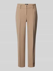 CAMBIO Slim fit stoffen broek met vaste persplooien, model 'FARAH'