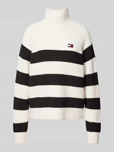 Tommy Jeans Gebreide pullover met labelstitching