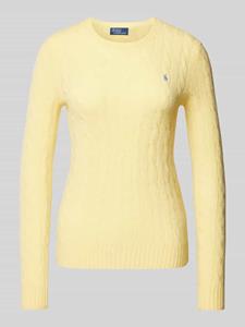 Polo Ralph Lauren Wollen pullover met kabelpatroon, model 'JULIANNA'