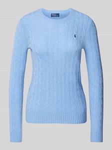 Polo Ralph Lauren Wollen pullover met kabelpatroon, model 'JULIANNA'