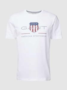 Gant T-shirt met labelprint, model 'ARCHIVE SHIELD'