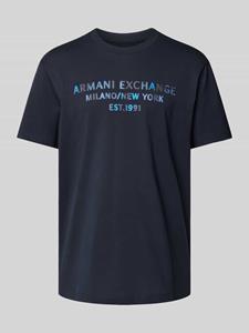 Armani Exchange T-shirt met labelprint