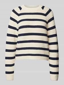 Jake*s Collection Gebreide pullover met ronde hals