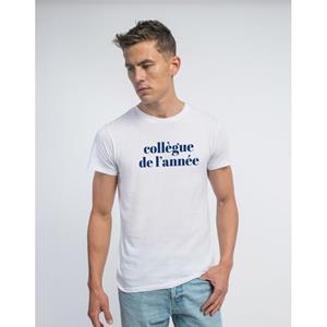 Ma Petite Tribu Heren T-shirt - COLLEGA VAN HET JAAR BLAUW