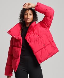 Superdry Female Korte Pufferjas Roze