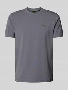 BOSS Green T-shirt met labelapplicatie, model 'Tee'