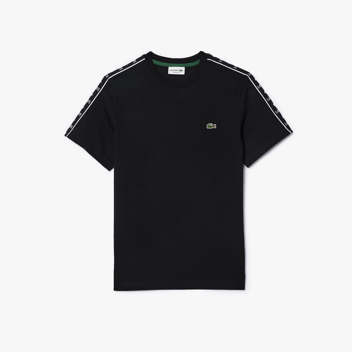 Lacoste T-shirt met ronde hals en stroken met logo