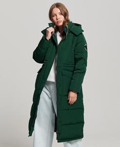 Superdry Female Lange Everest Pufferjas Groen