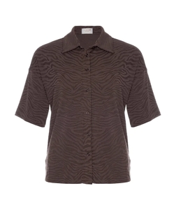 The Lola Club Indy blouse zebra brown -