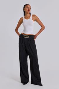 Jaded London Black Pinstripe Goliath Pants