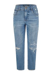 MARC AUREL Cropped Fit Hose aus Blue Denim