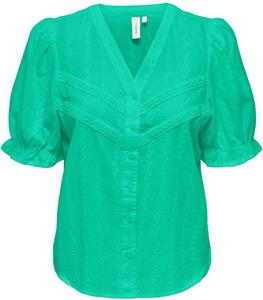 Only Onlfrida Ss V-neck Button Top Wvn