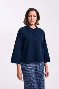 Améline Loose Fit Blouse In Elastisch Twill