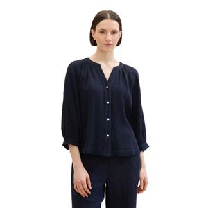 Tom Tailor Gekreukte blouse in krinkel-look