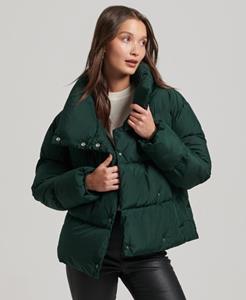 Superdry Female Korte Pufferjas Groen