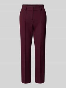 CAMBIO Slim fit stoffen broek met vaste persplooien, model 'FARAH'