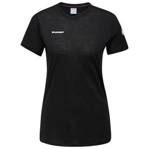 Mammut  Women's Tree Wool Firstlayer T-Shirt - Merinoshirt, zwart