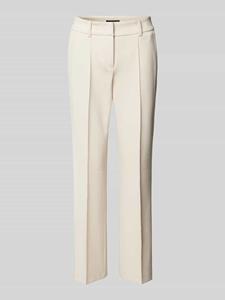 CAMBIO Slim fit stoffen broek met vaste persplooien, model 'FARAH'