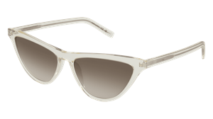 SAINT LAURENT SL 550 SLIM Vrouwen Zonnebril, geel transparant